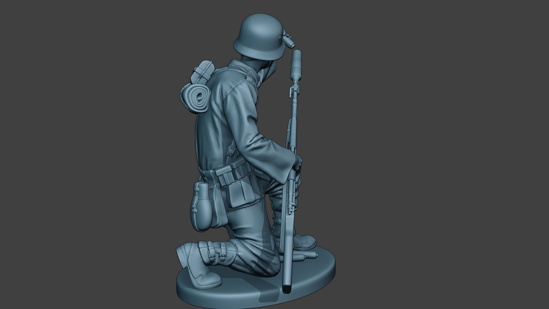 German soldier ww2 Schiessbecher2 G5 3D print model_7