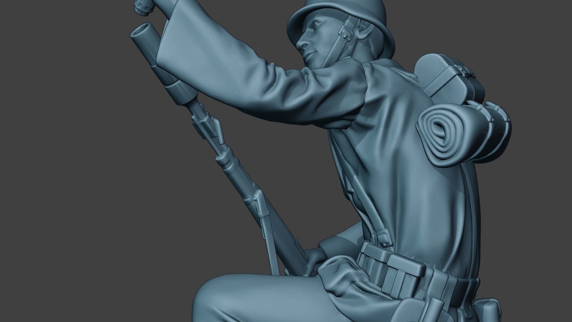 German soldier ww2 Schiessbecher2 G5 3D print model_17