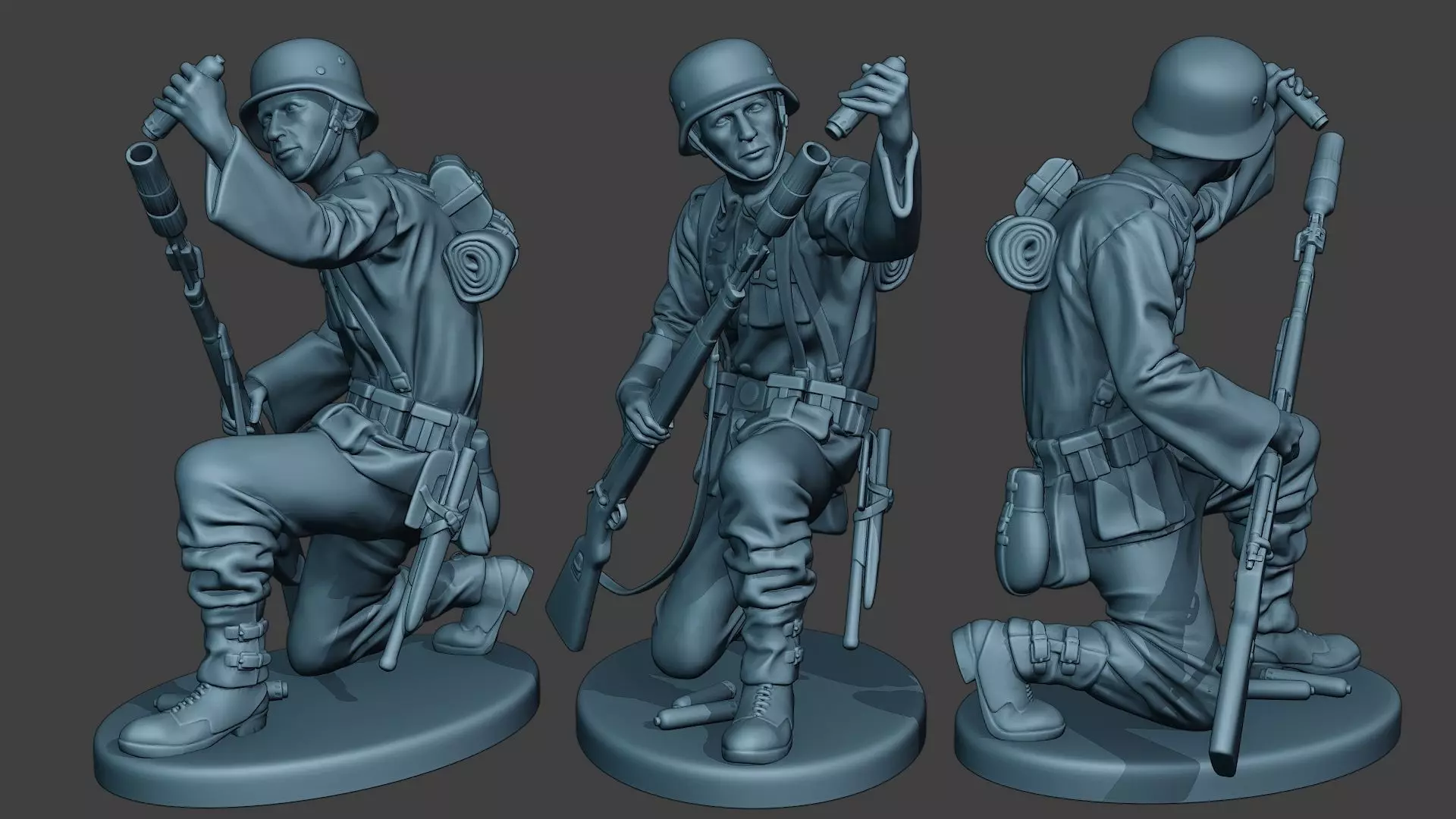 German soldier ww2 Schiessbecher2 G5 3D print model_0