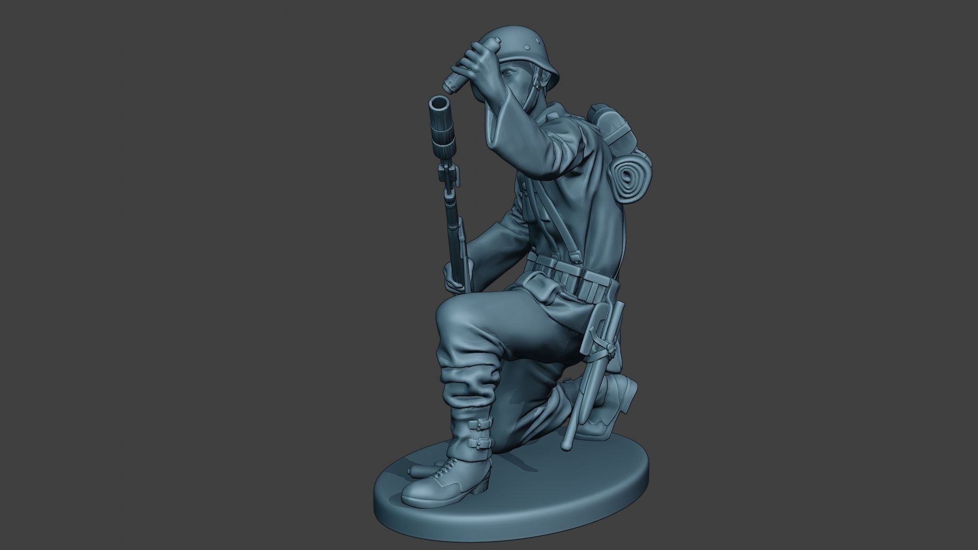German soldier ww2 Schiessbecher2 G5 3D print model_2
