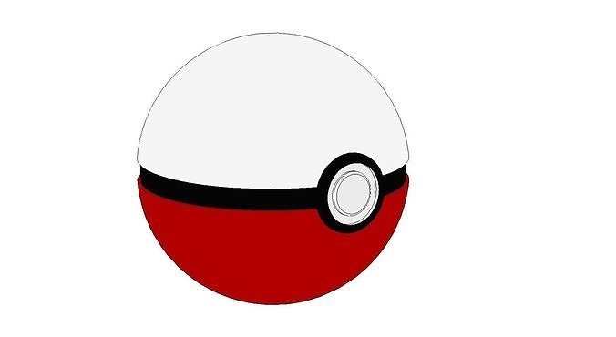 Pokemon ball 3D print model 3D print model