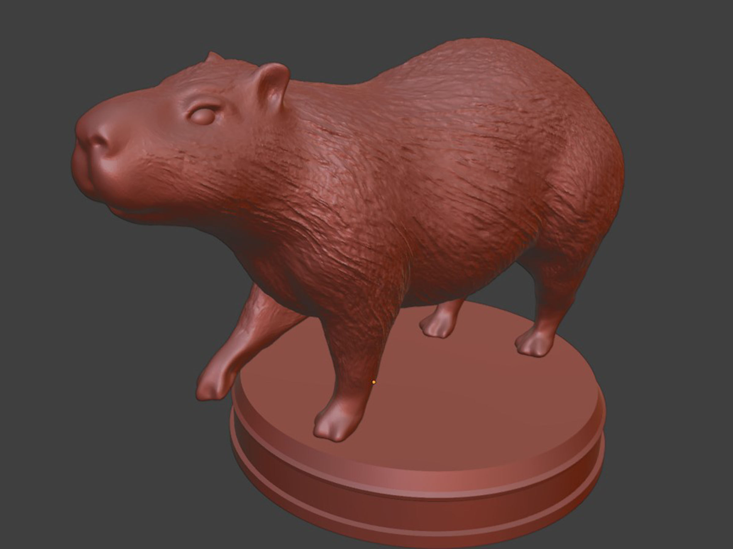 Realistic Capybara 3D print model_8