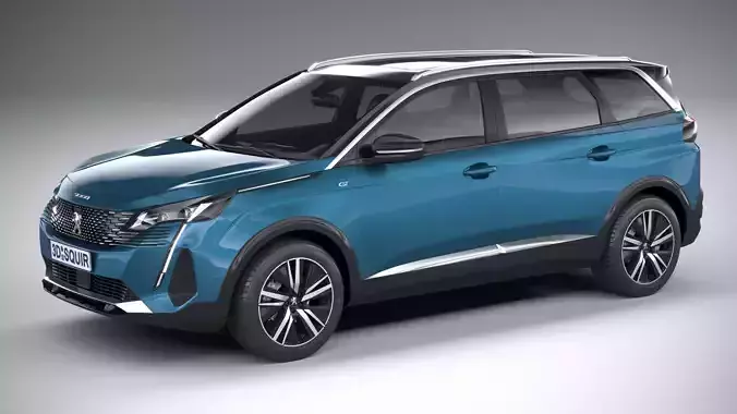 Peugeot 5008 2021 3D model