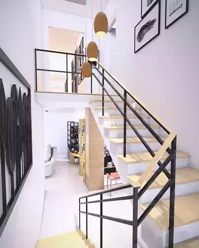 Modern staircase interior