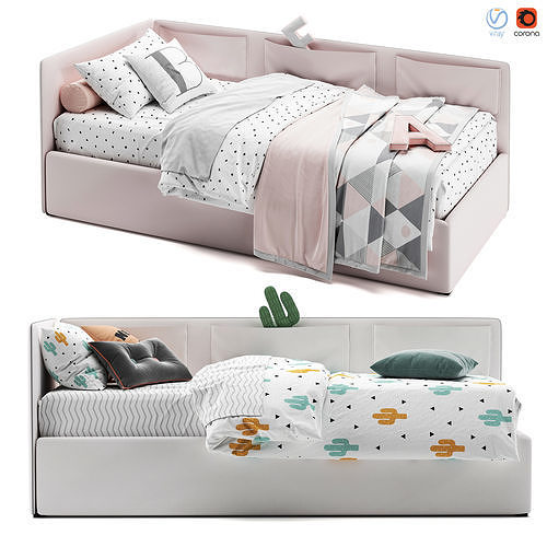 Bonaldo Titti Single Bed 3D model