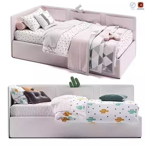 Bonaldo Titti Single Bed 3D model