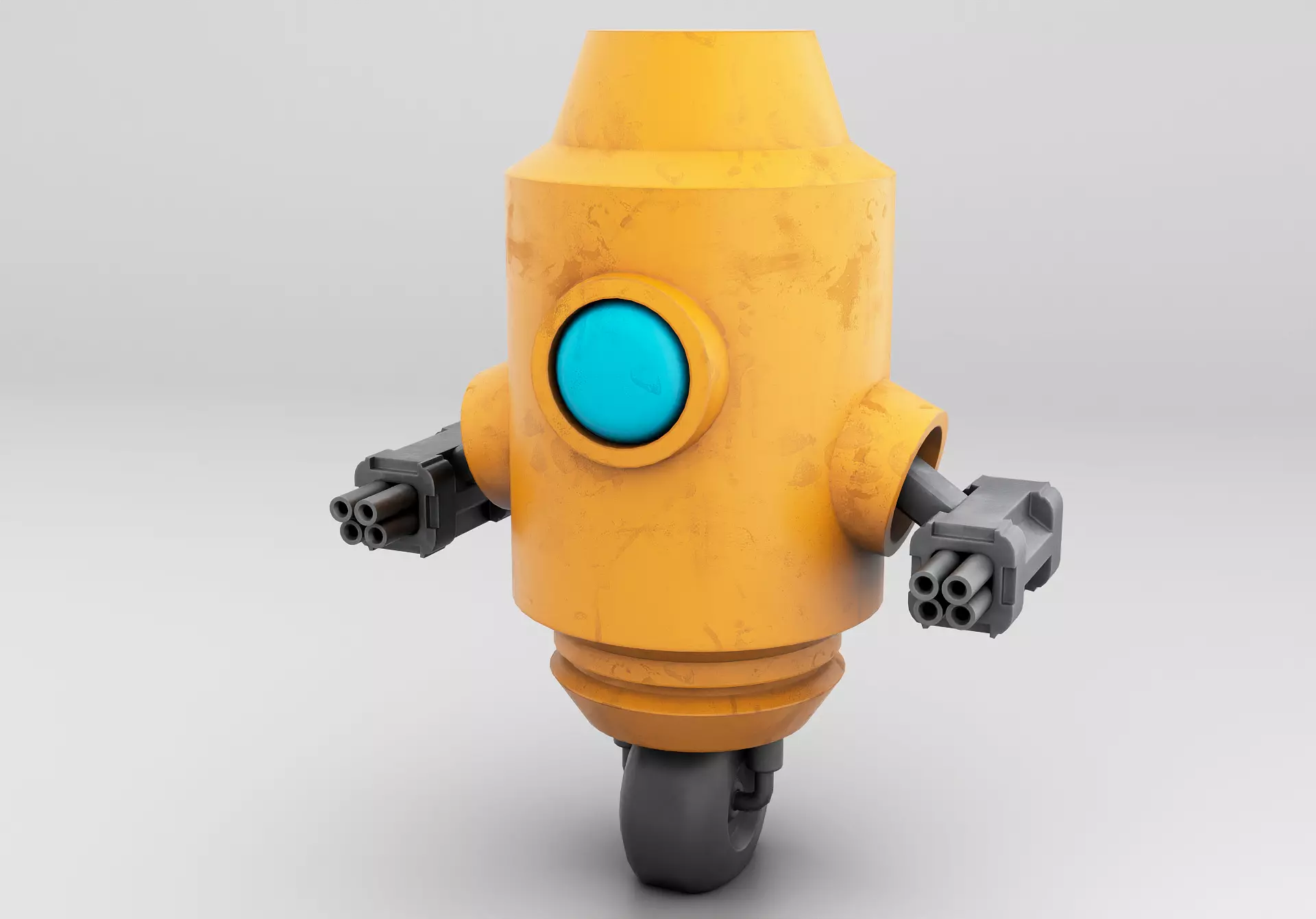 Robot Character Low-poly model Free low-poly 3D model