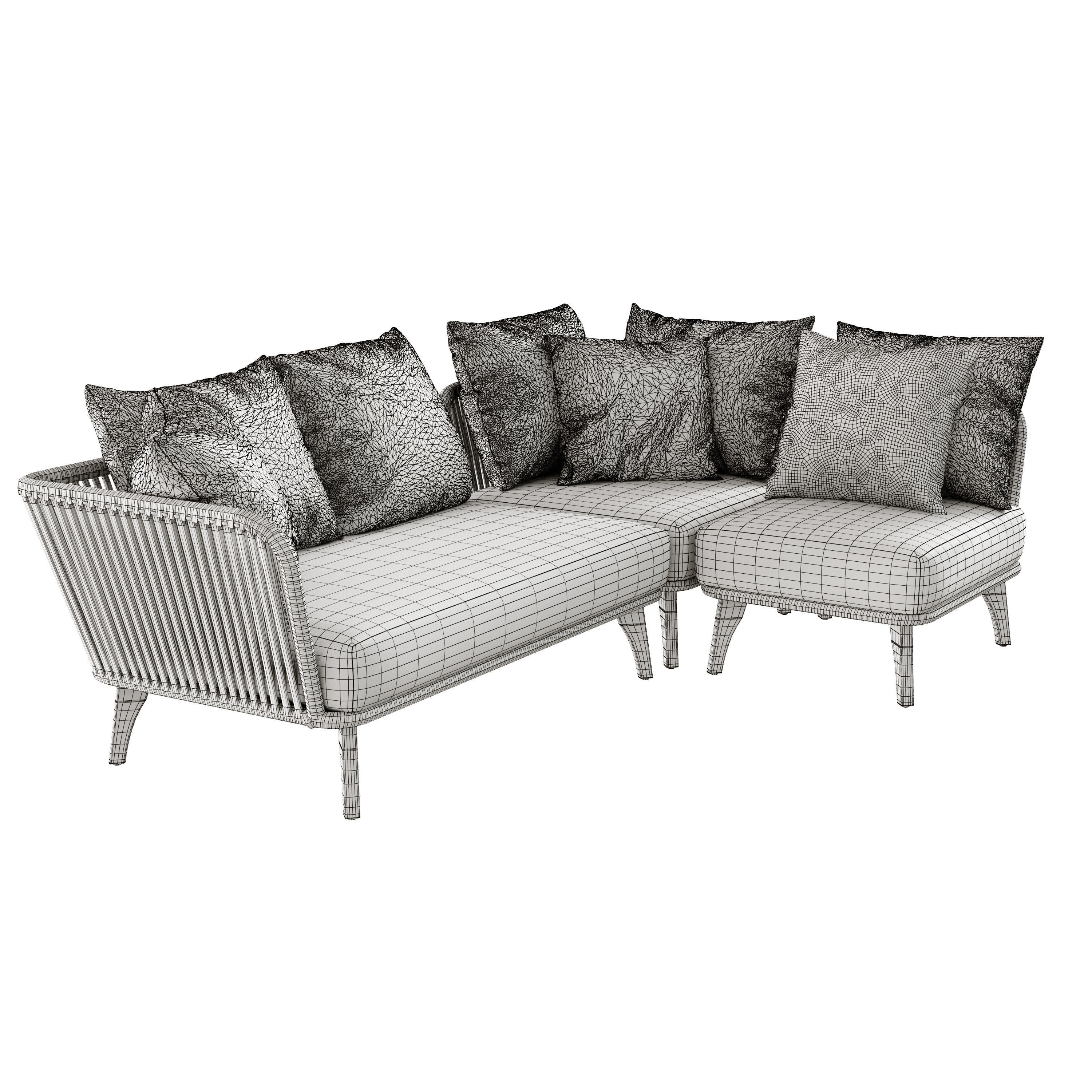 4so santander modular sofa 3D model_5
