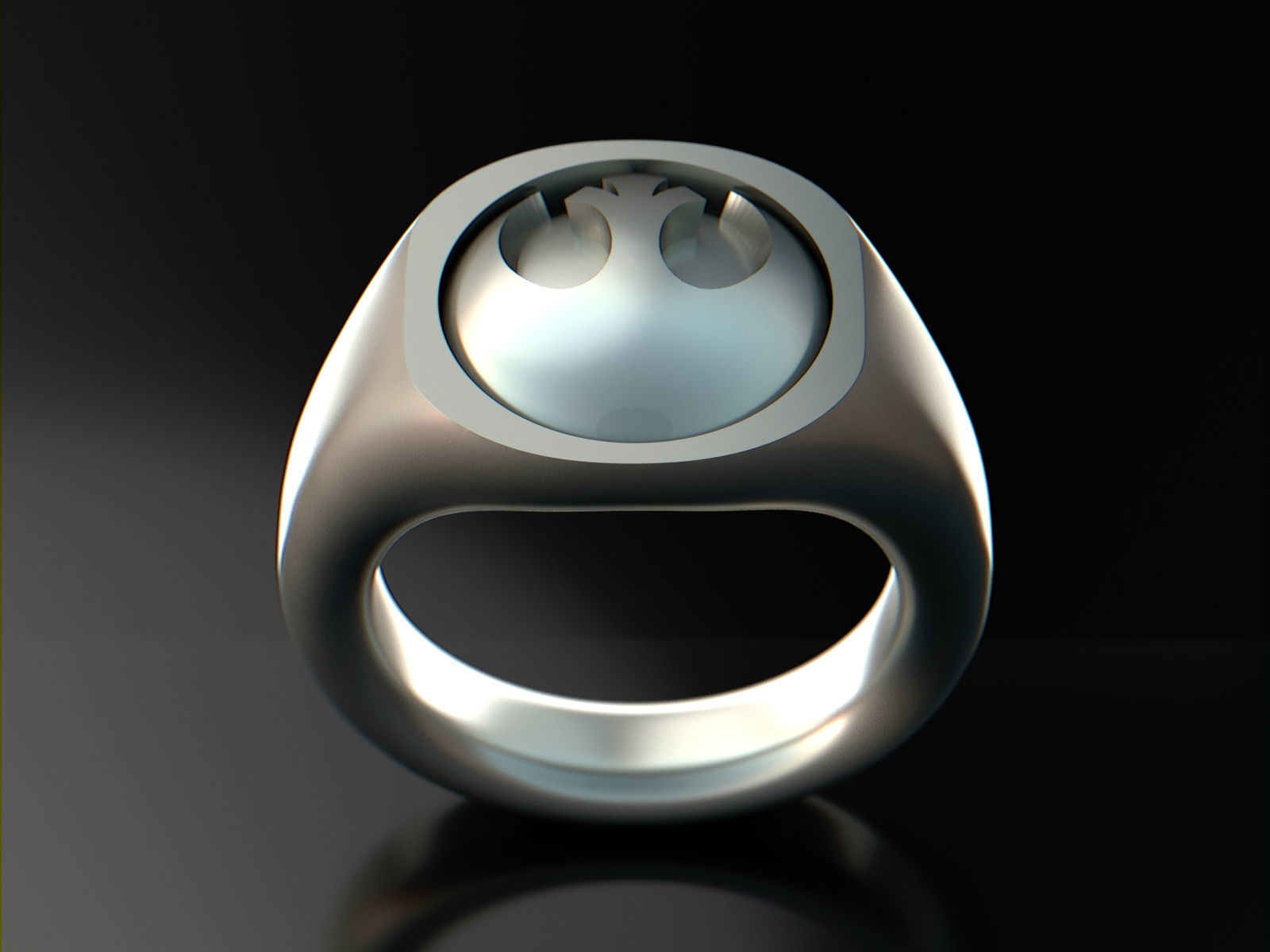Star Wars Rebel - Alliance Starbird Ring 3D print model_1