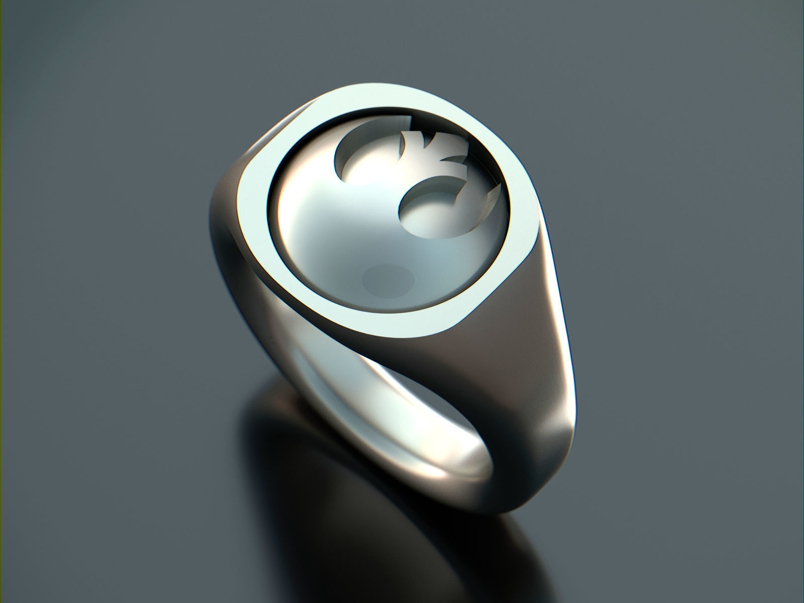 Star Wars Rebel - Alliance Starbird Ring 3D print model_5
