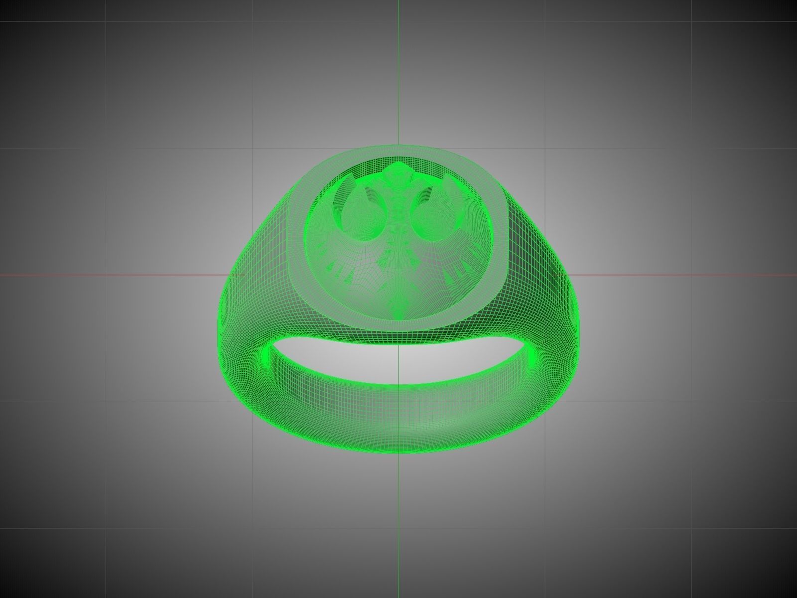 Star Wars Rebel - Alliance Starbird Ring 3D print model_12