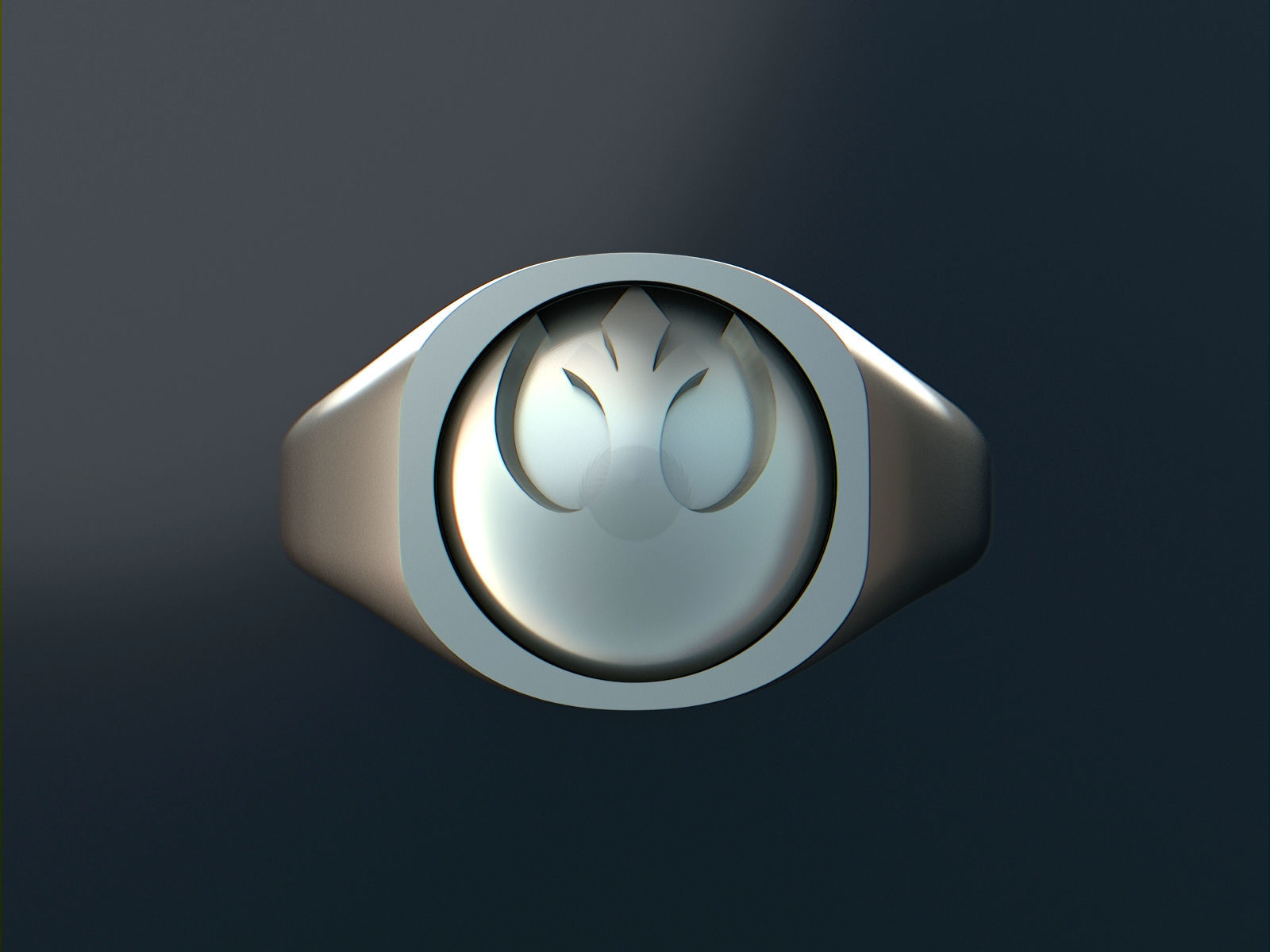 Star Wars Rebel - Alliance Starbird Ring 3D print model_4