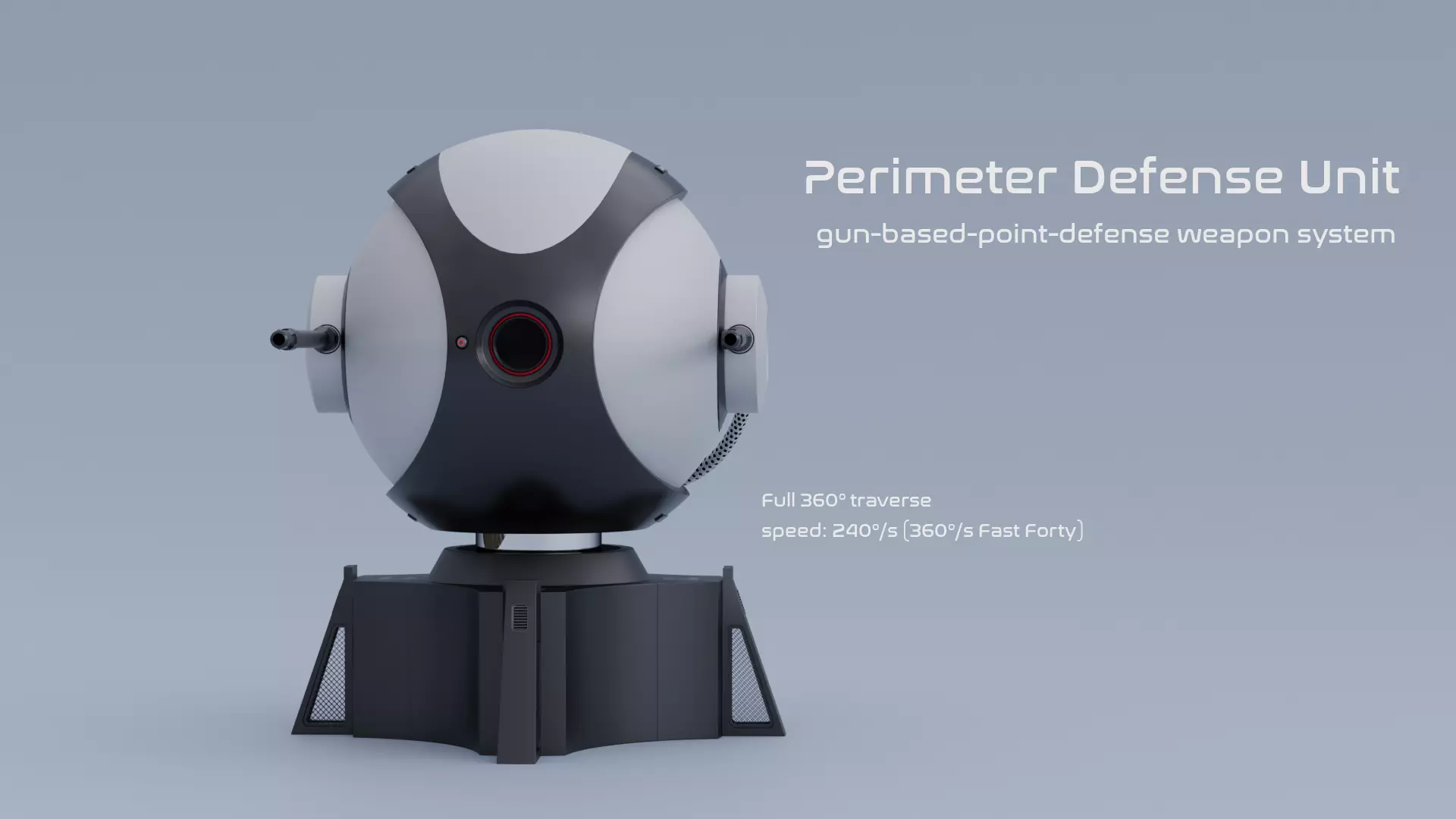 Perimeter Defense SciFi Free 3D model