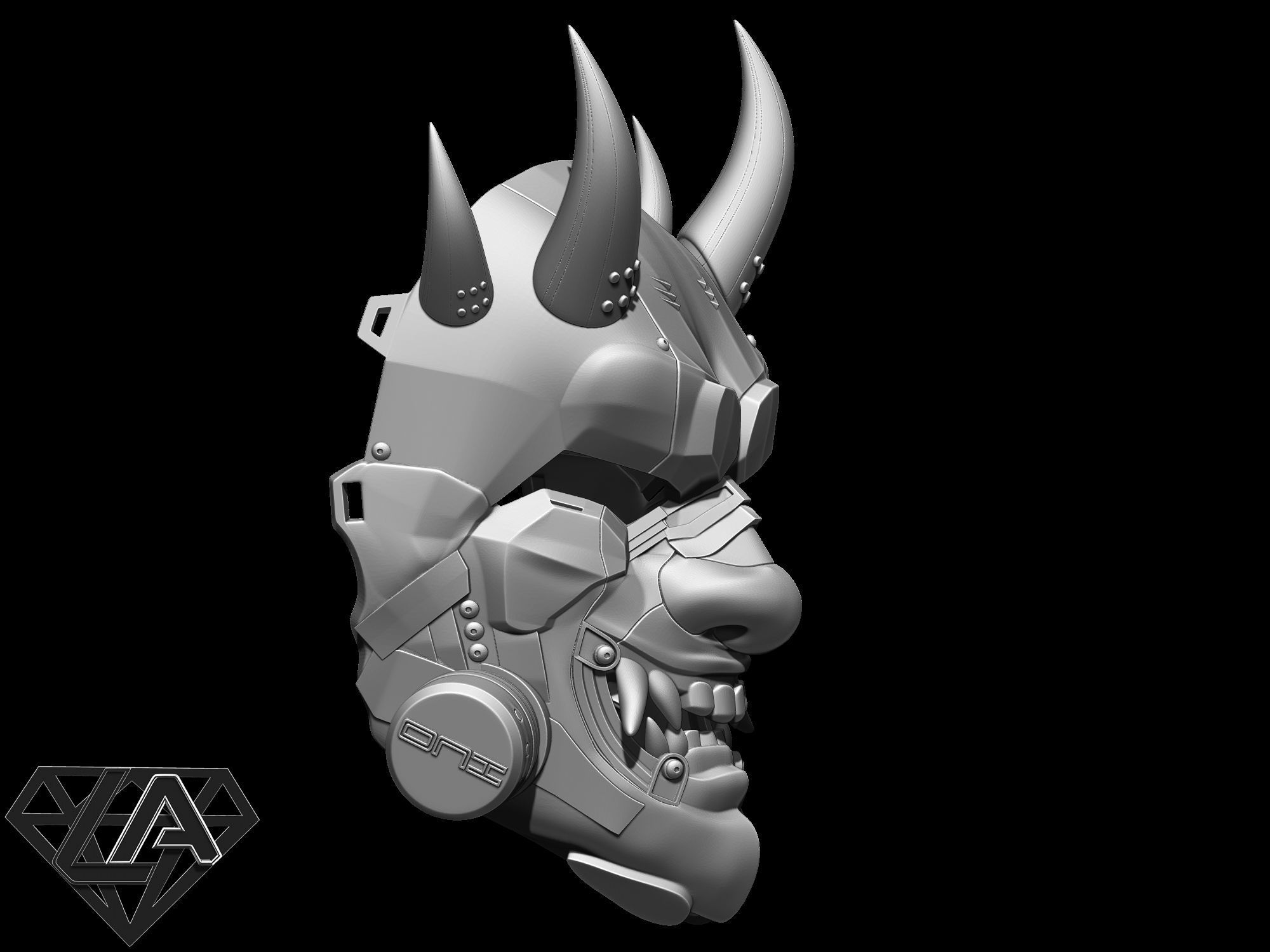 SCI-FI ONI ANTIGAS CUSTOM MASK 3D print model_6