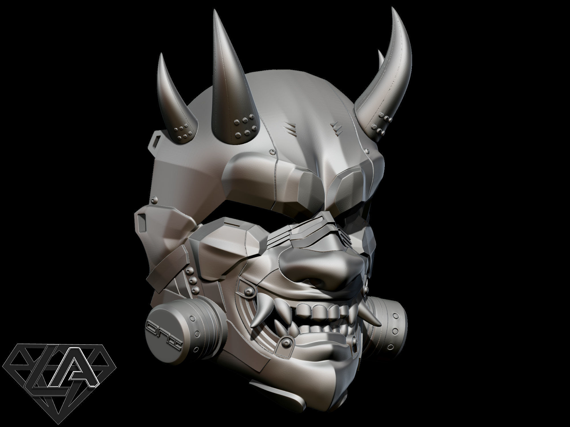 SCI-FI ONI ANTIGAS CUSTOM MASK 3D print model_5