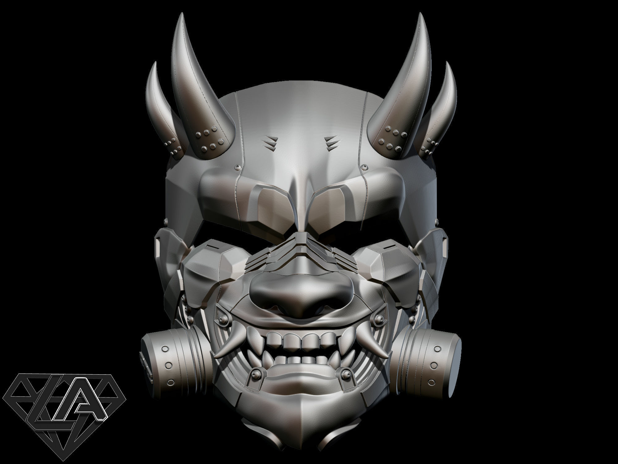 SCI-FI ONI ANTIGAS CUSTOM MASK 3D print model_1