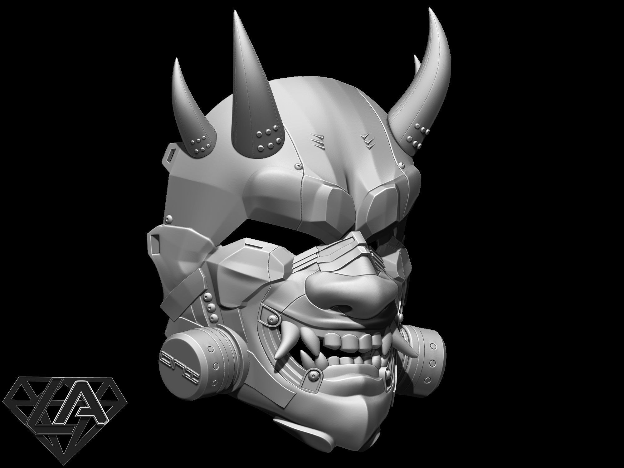 SCI-FI ONI ANTIGAS CUSTOM MASK 3D print model_4