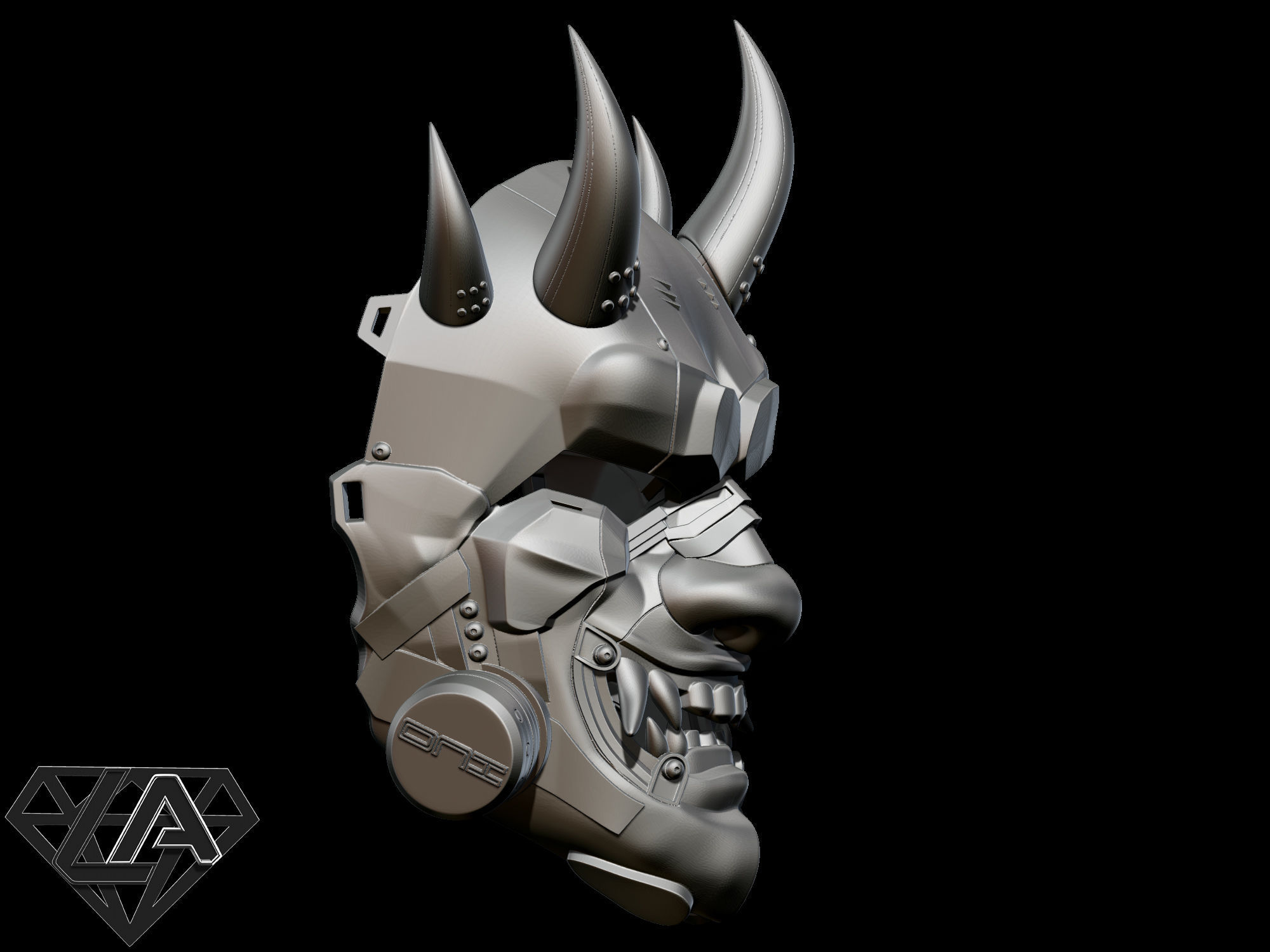 SCI-FI ONI ANTIGAS CUSTOM MASK 3D print model_7