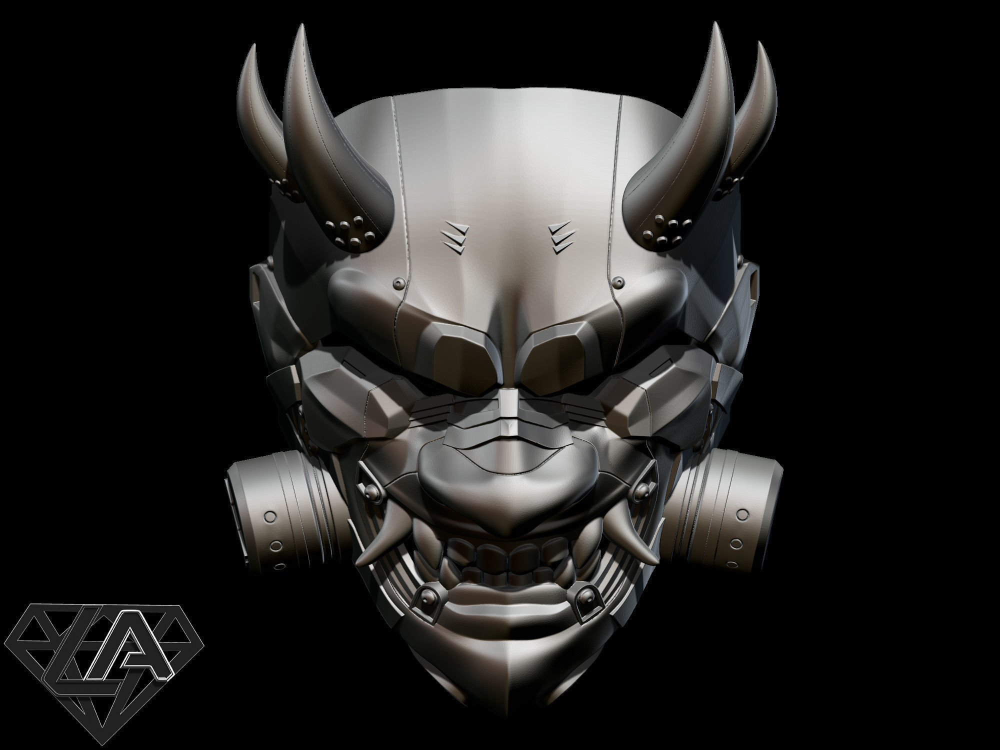 SCI-FI ONI ANTIGAS CUSTOM MASK 3D print model_3