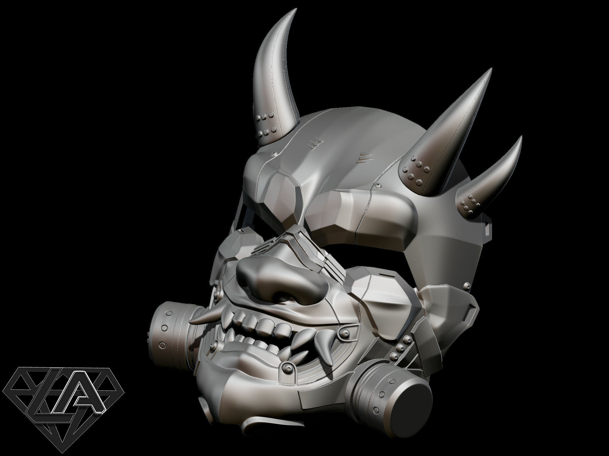 SCI-FI ONI ANTIGAS CUSTOM MASK 3D print model_11