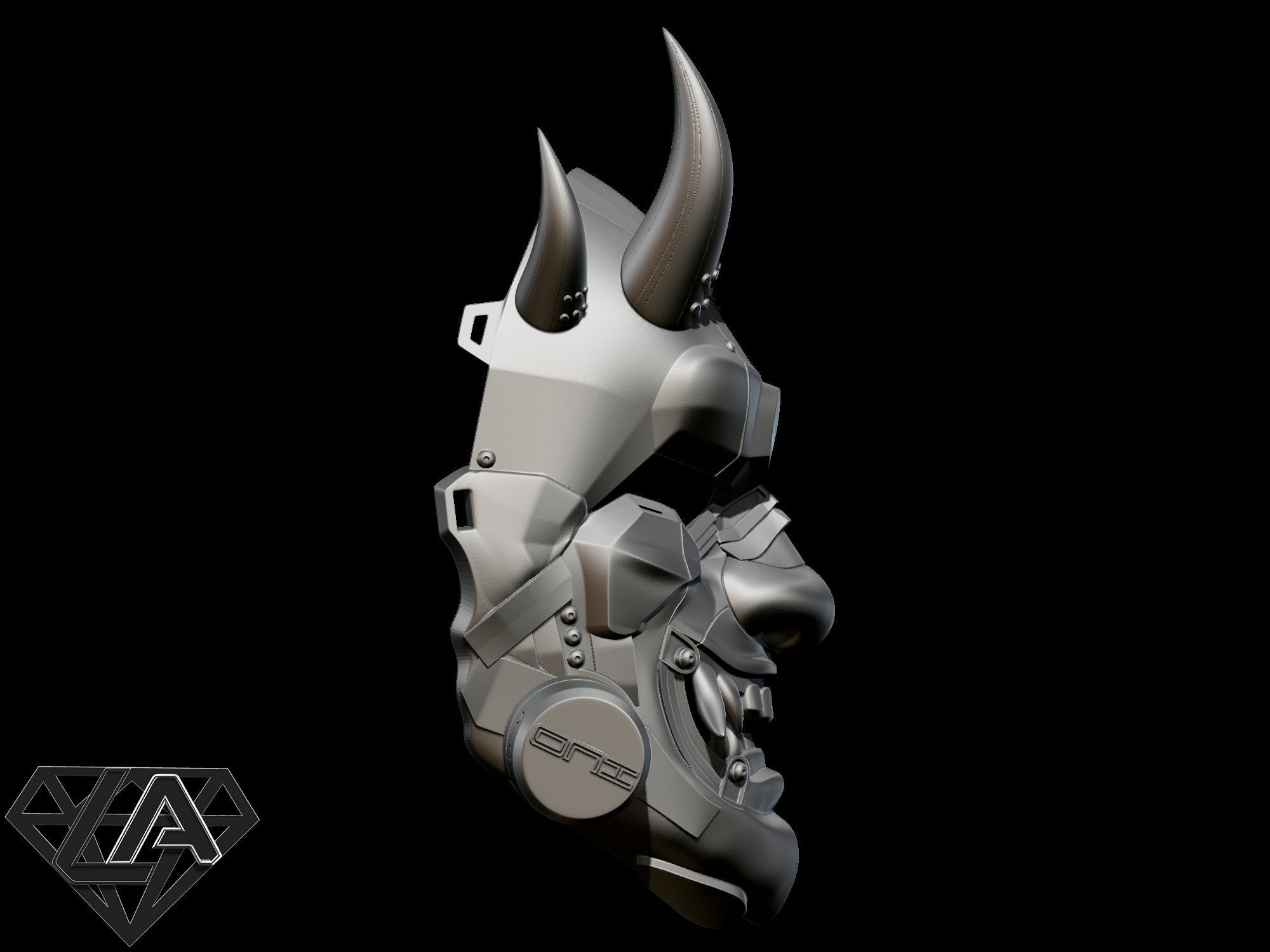 SCI-FI ONI ANTIGAS CUSTOM MASK 3D print model_9