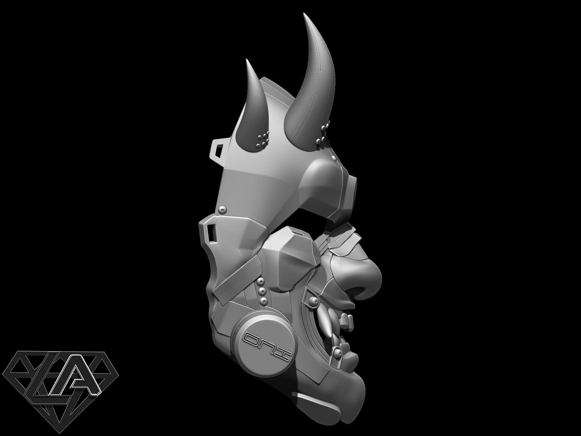SCI-FI ONI ANTIGAS CUSTOM MASK 3D print model_8
