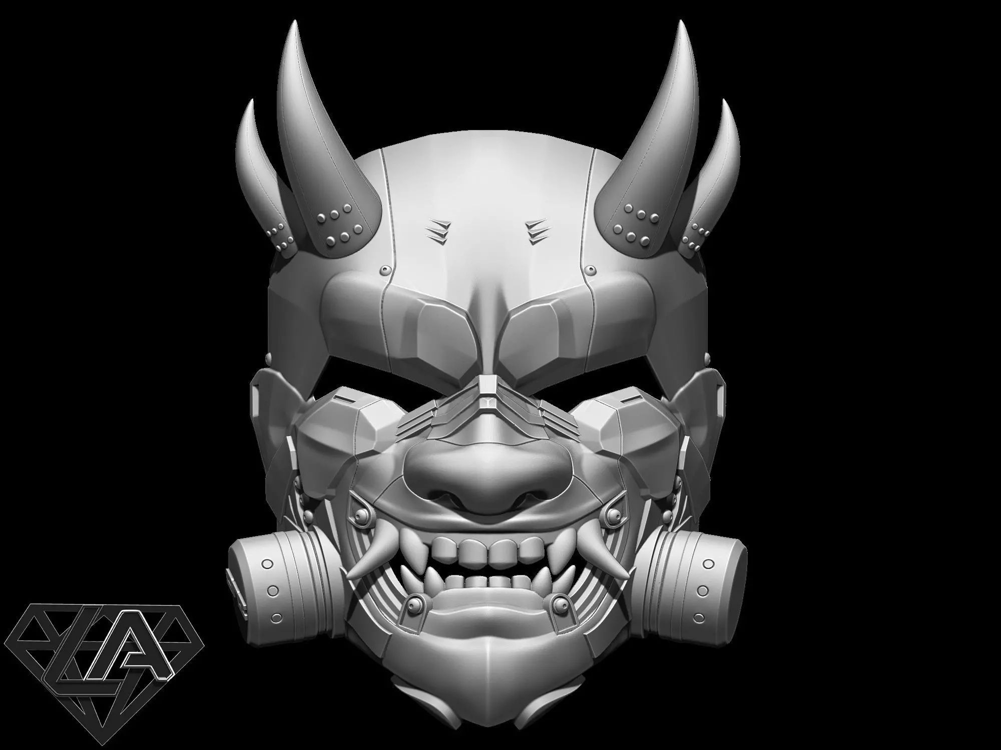 SCI-FI ONI ANTIGAS CUSTOM MASK 3D print model_0