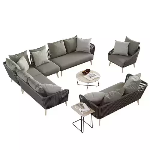 4so santander lounge set 3D model