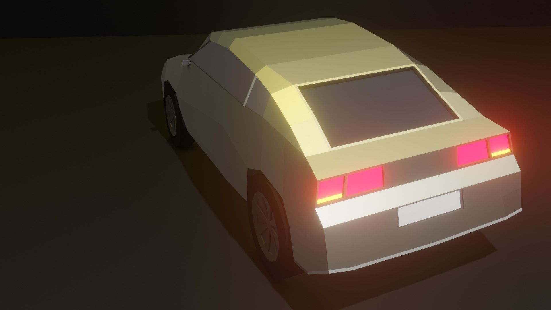 Low Poly Car Low-poly 3D model_15
