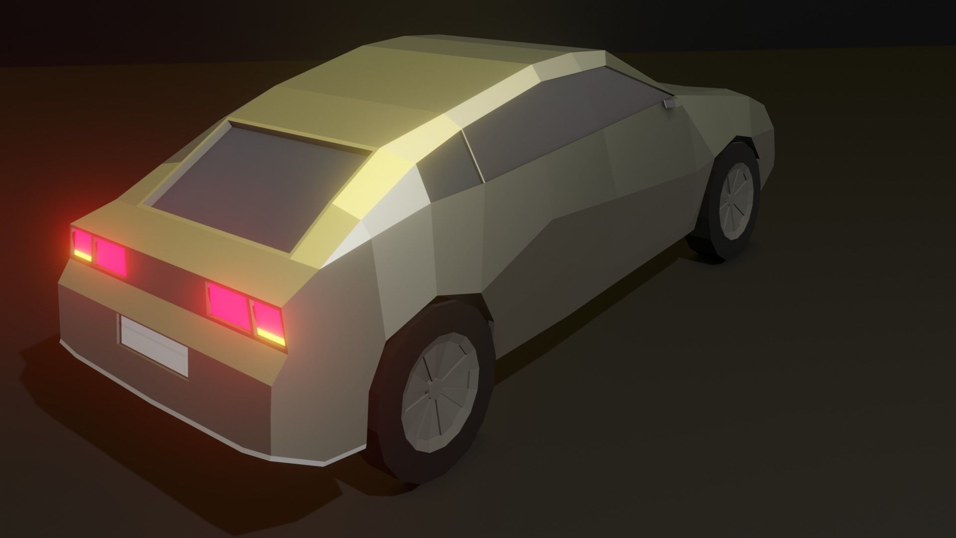 Low Poly Car Low-poly 3D model_14