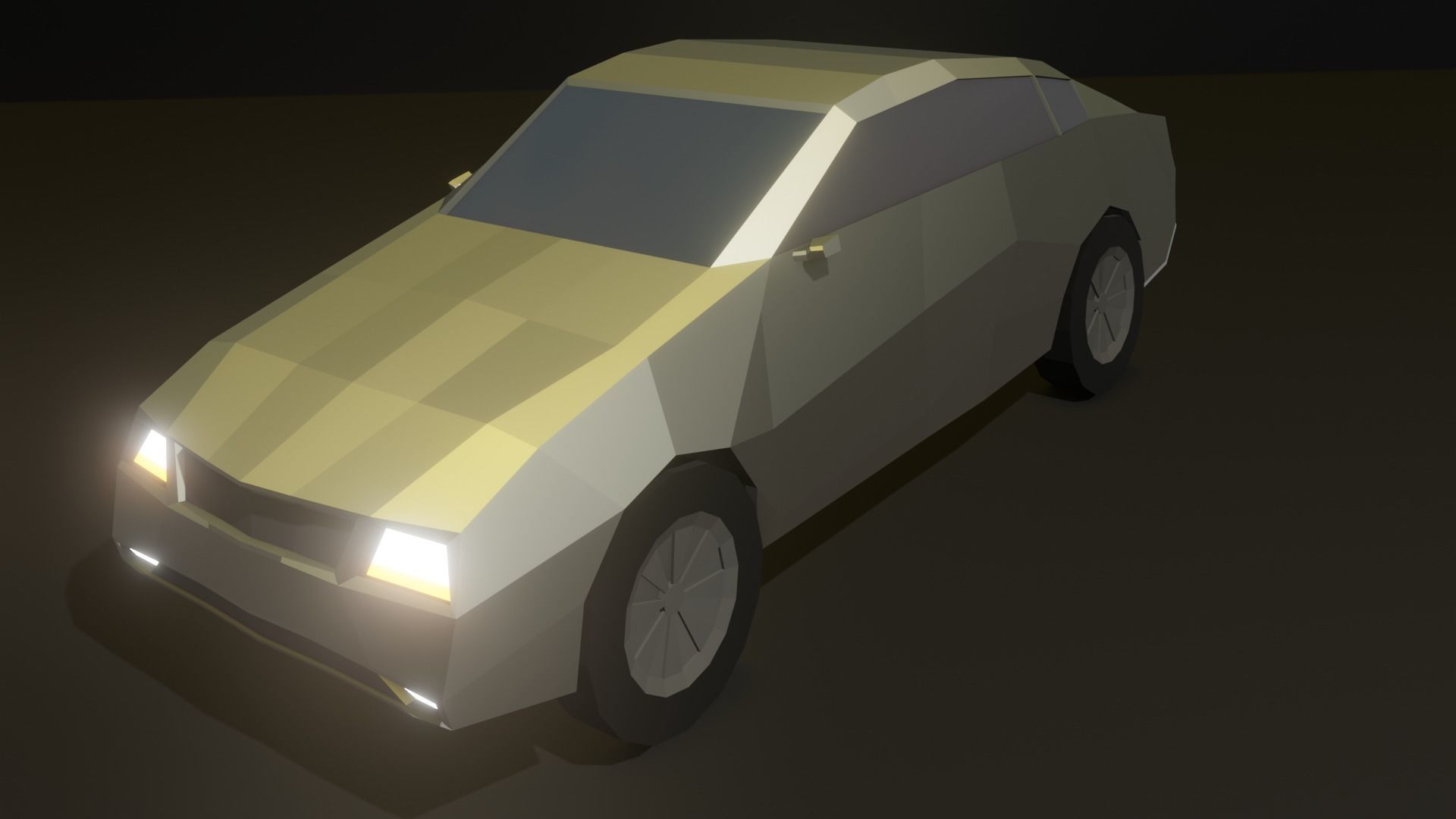 Low Poly Car Low-poly 3D model_16