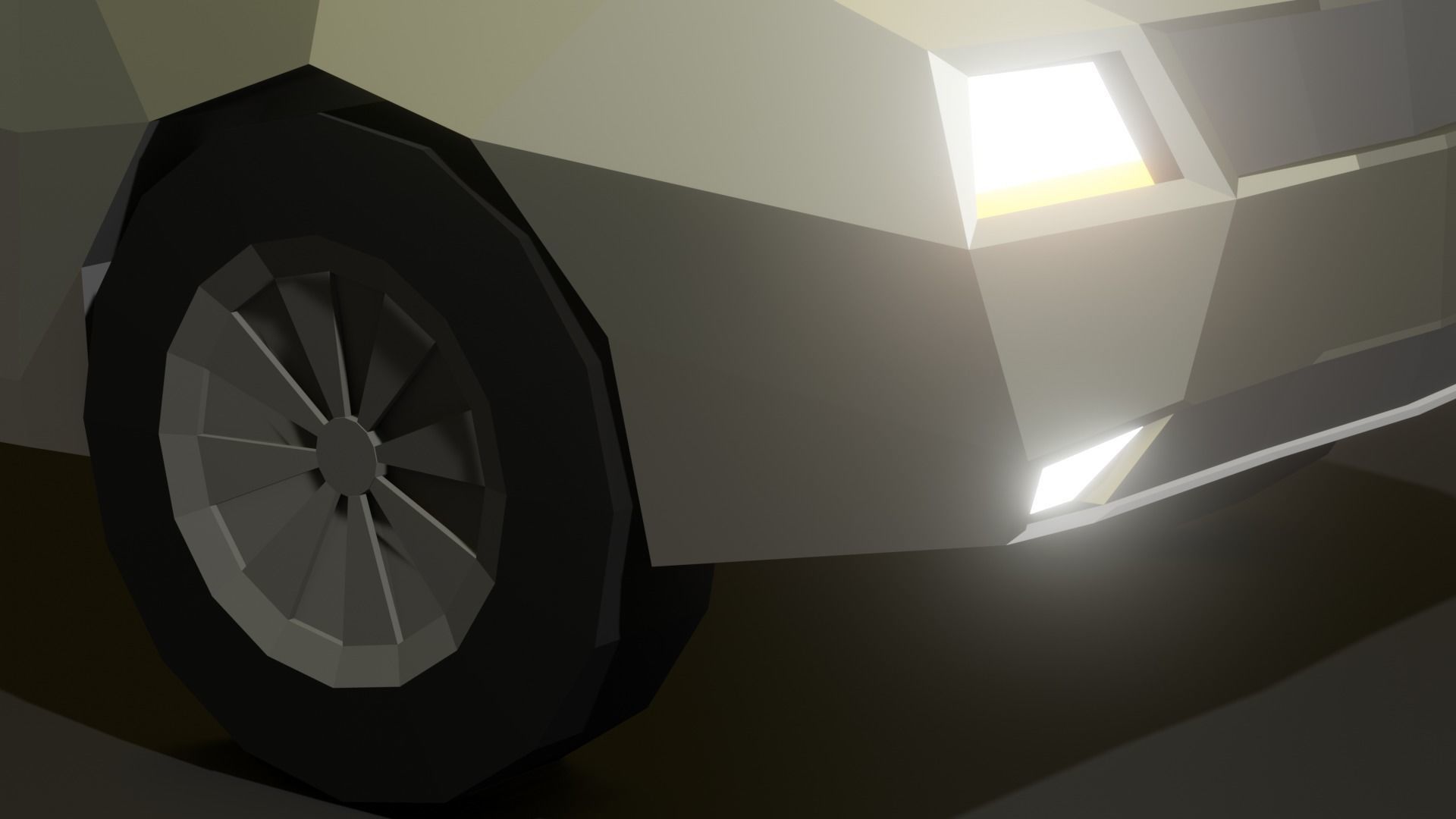 Low Poly Car Low-poly 3D model_10