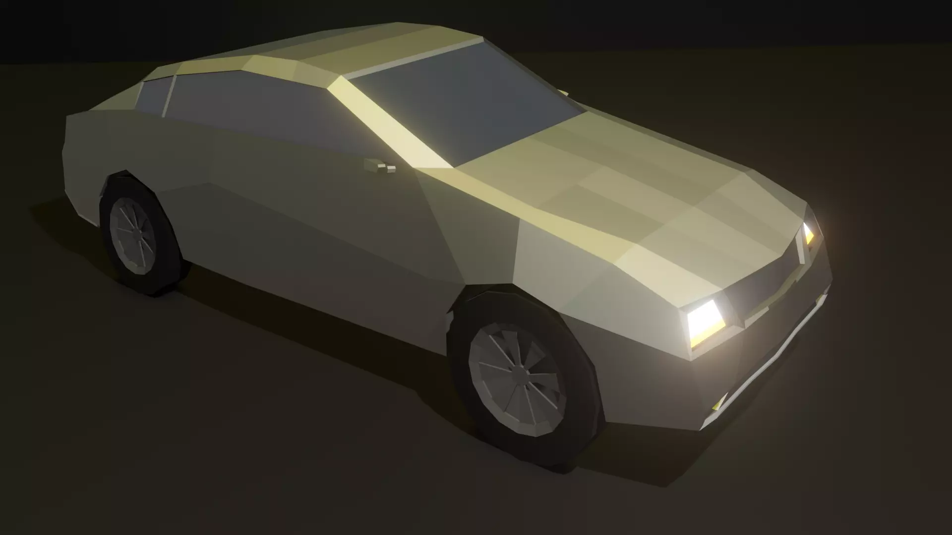 Low Poly Car Low-poly 3D model_0