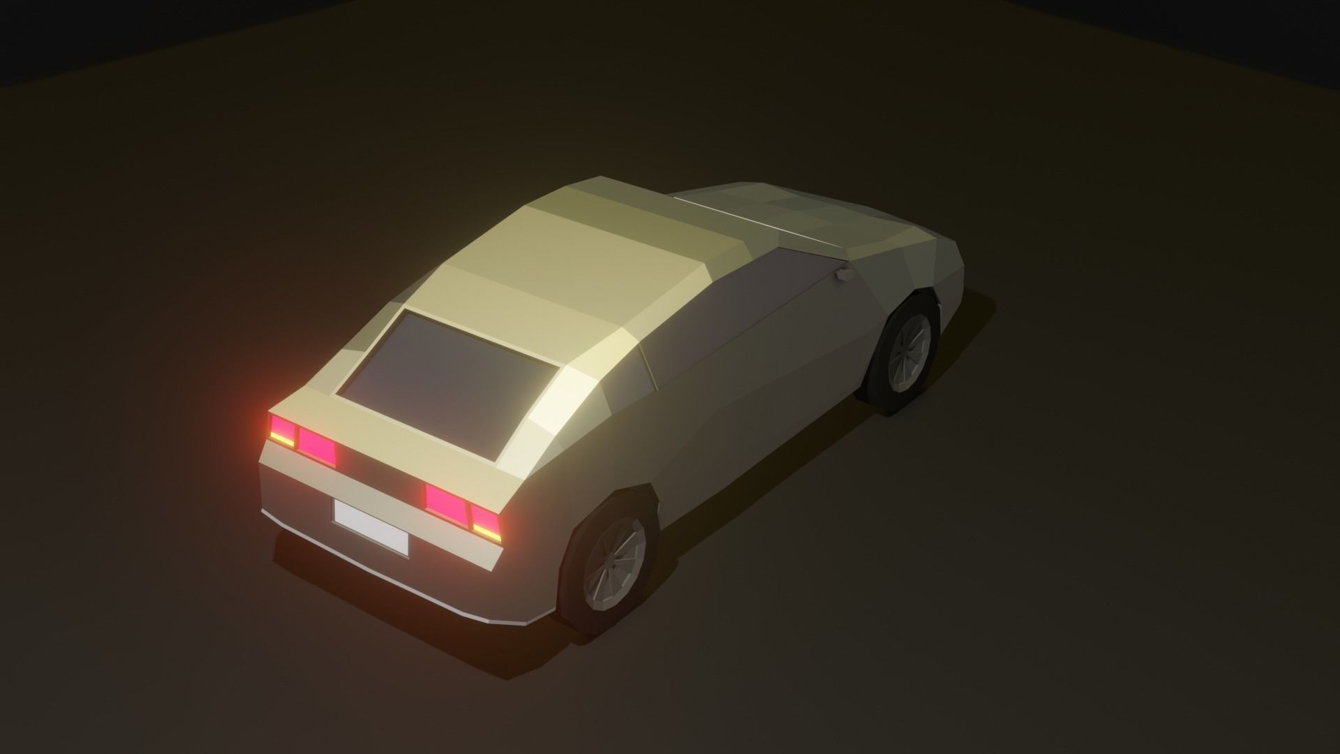 Low Poly Car Low-poly 3D model_2