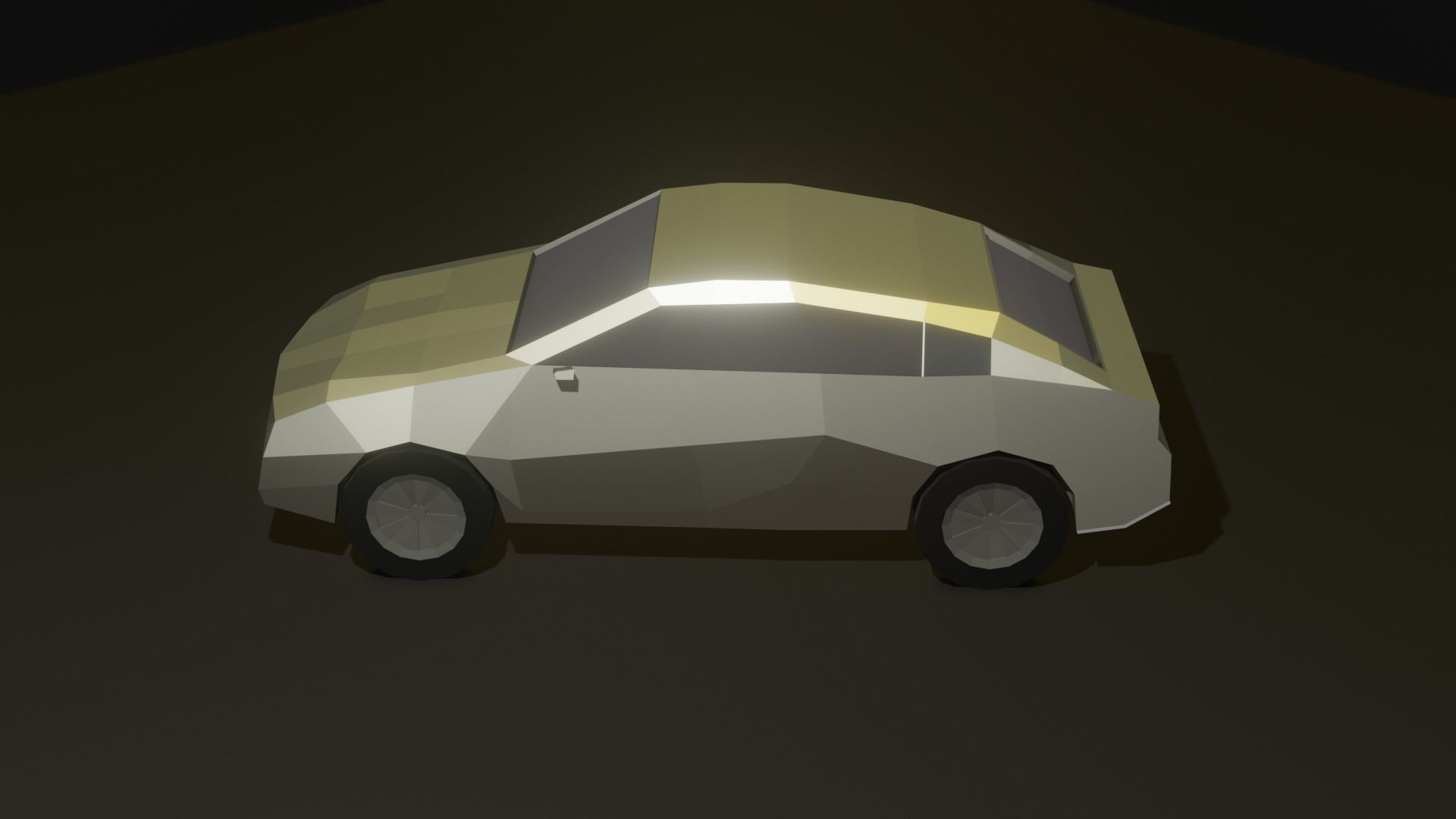 Low Poly Car Low-poly 3D model_4