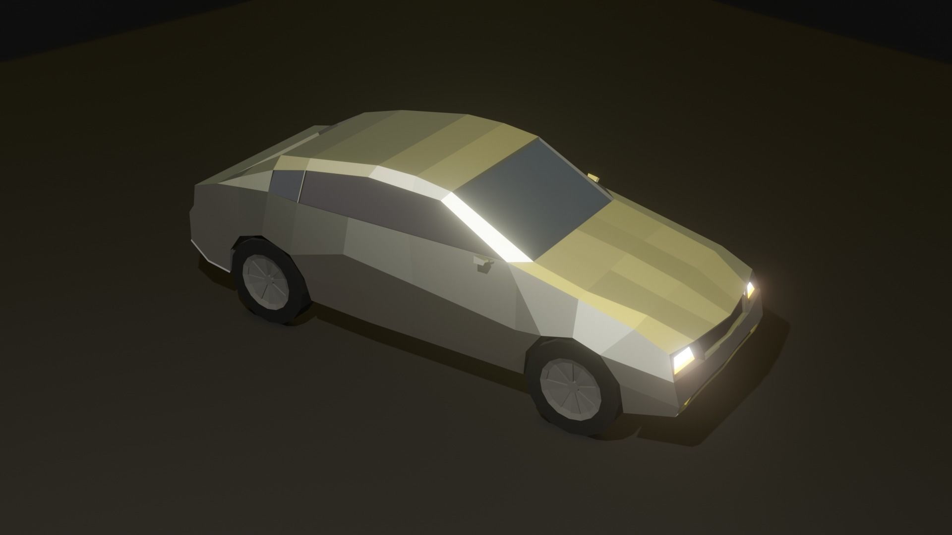 Low Poly Car Low-poly 3D model_17