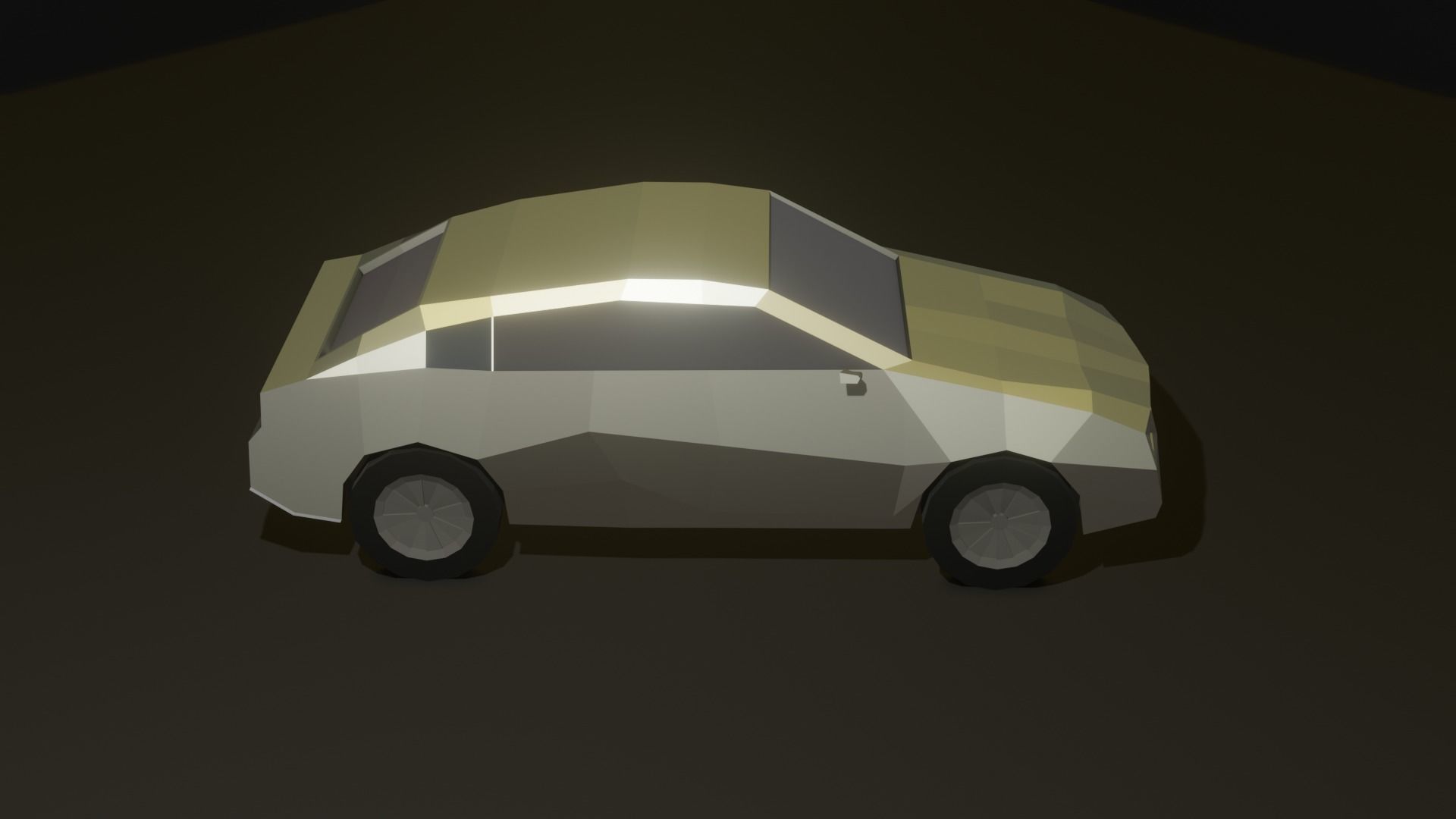 Low Poly Car Low-poly 3D model_5
