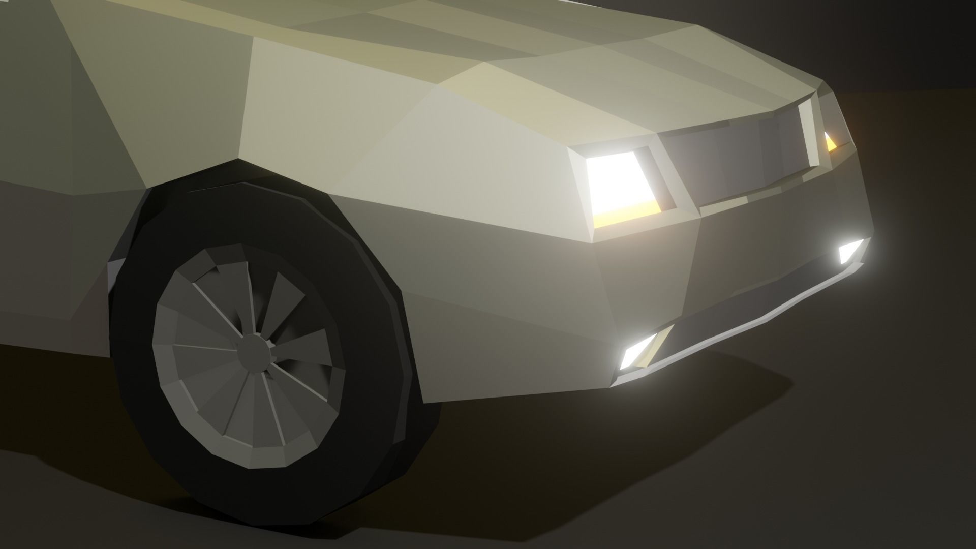 Low Poly Car Low-poly 3D model_13