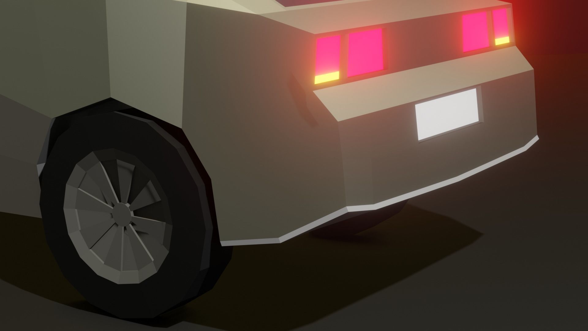 Low Poly Car Low-poly 3D model_12
