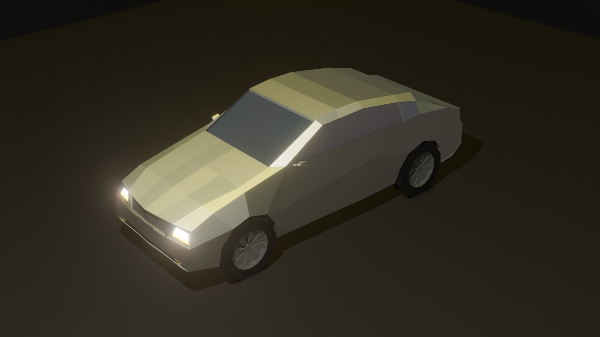Low Poly Car Low-poly 3D model_1