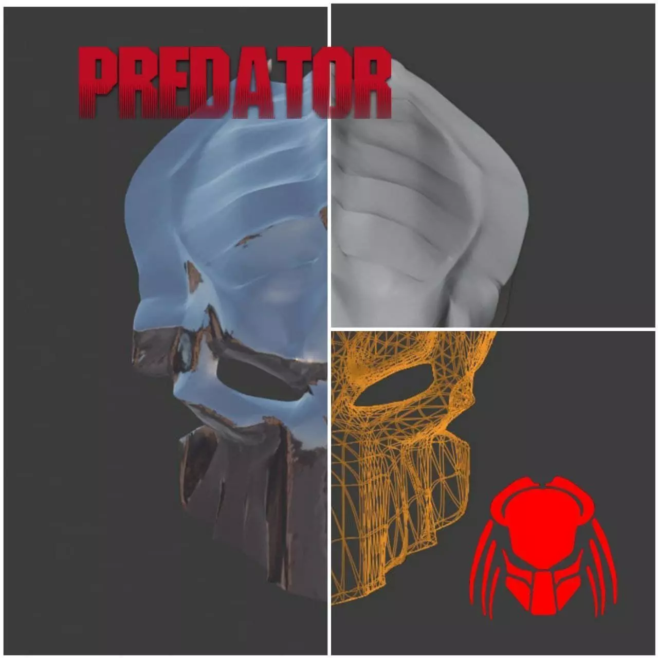 Predator mask - REMAKE 3D model 3D printable | CGTrader