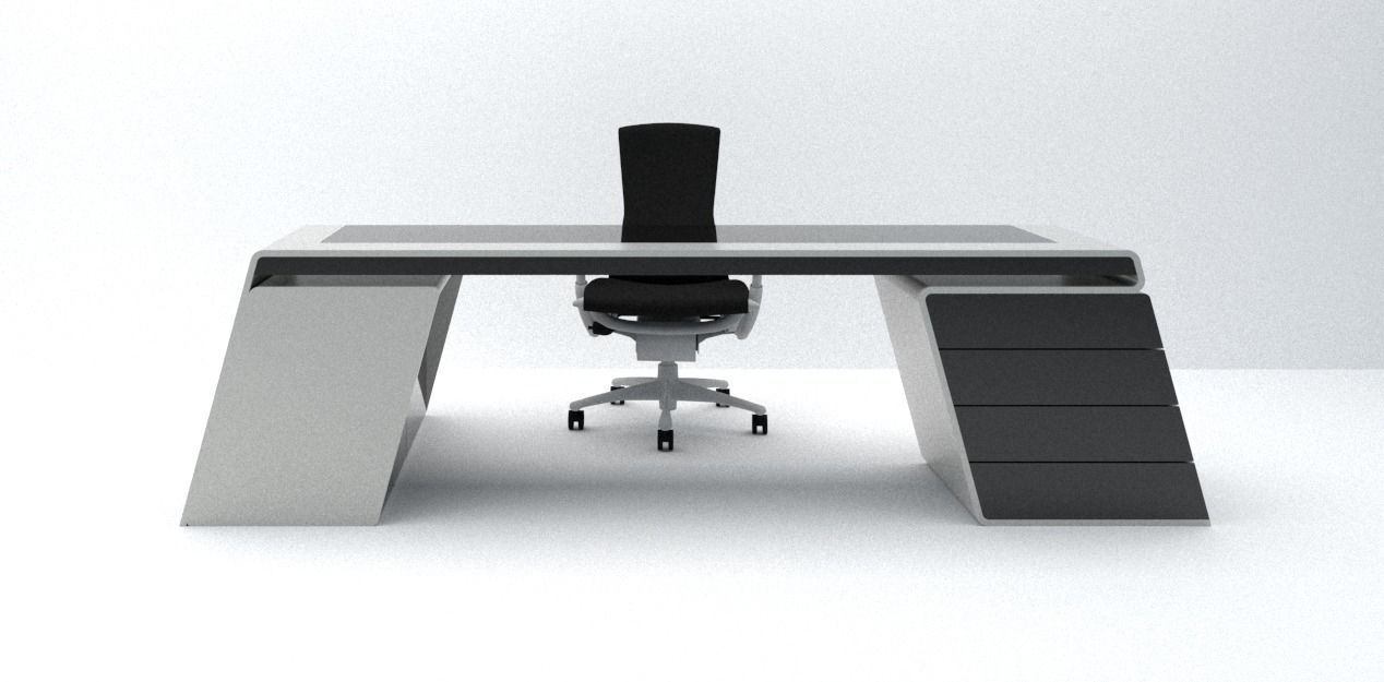 EXECUTIVE TABLE Free 3D model_1