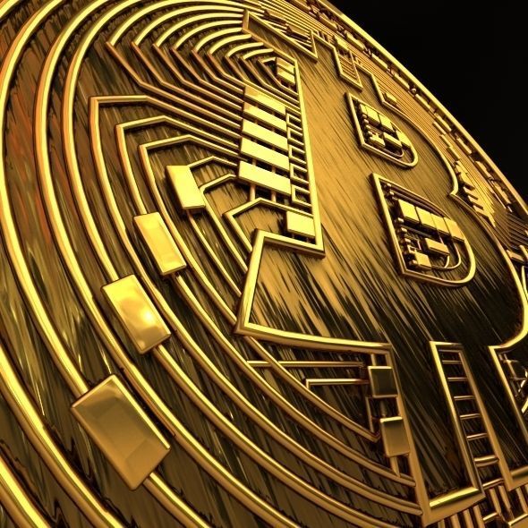 Bitcoin high detailed 3D model_2