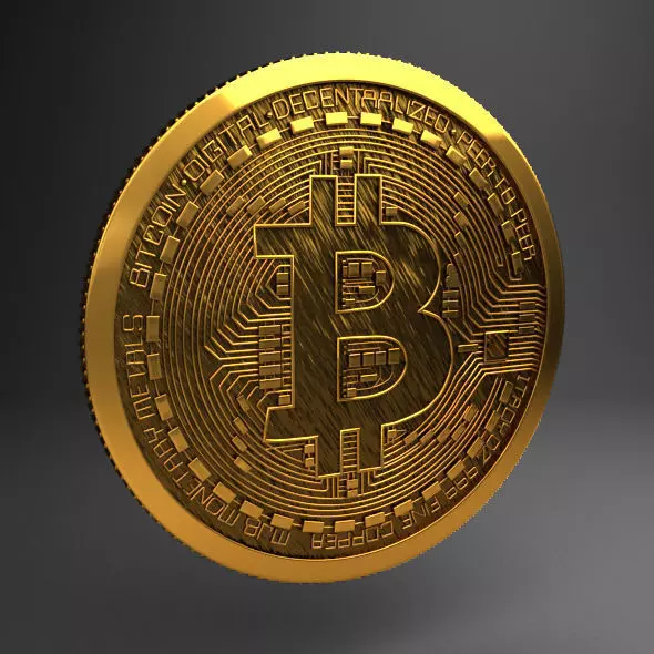 Bitcoin high detailed 3D model_0