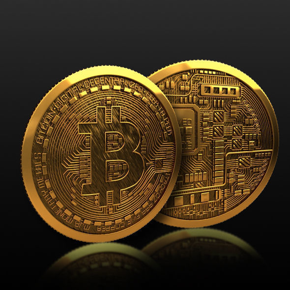 Bitcoin high detailed 3D model_1