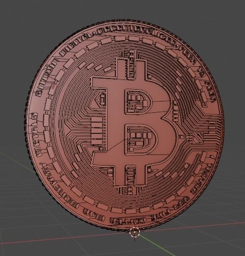 Bitcoin high detailed 3D model_8