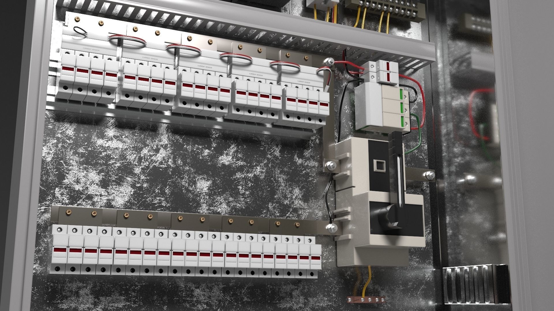 Electric Panel board 3D model_3