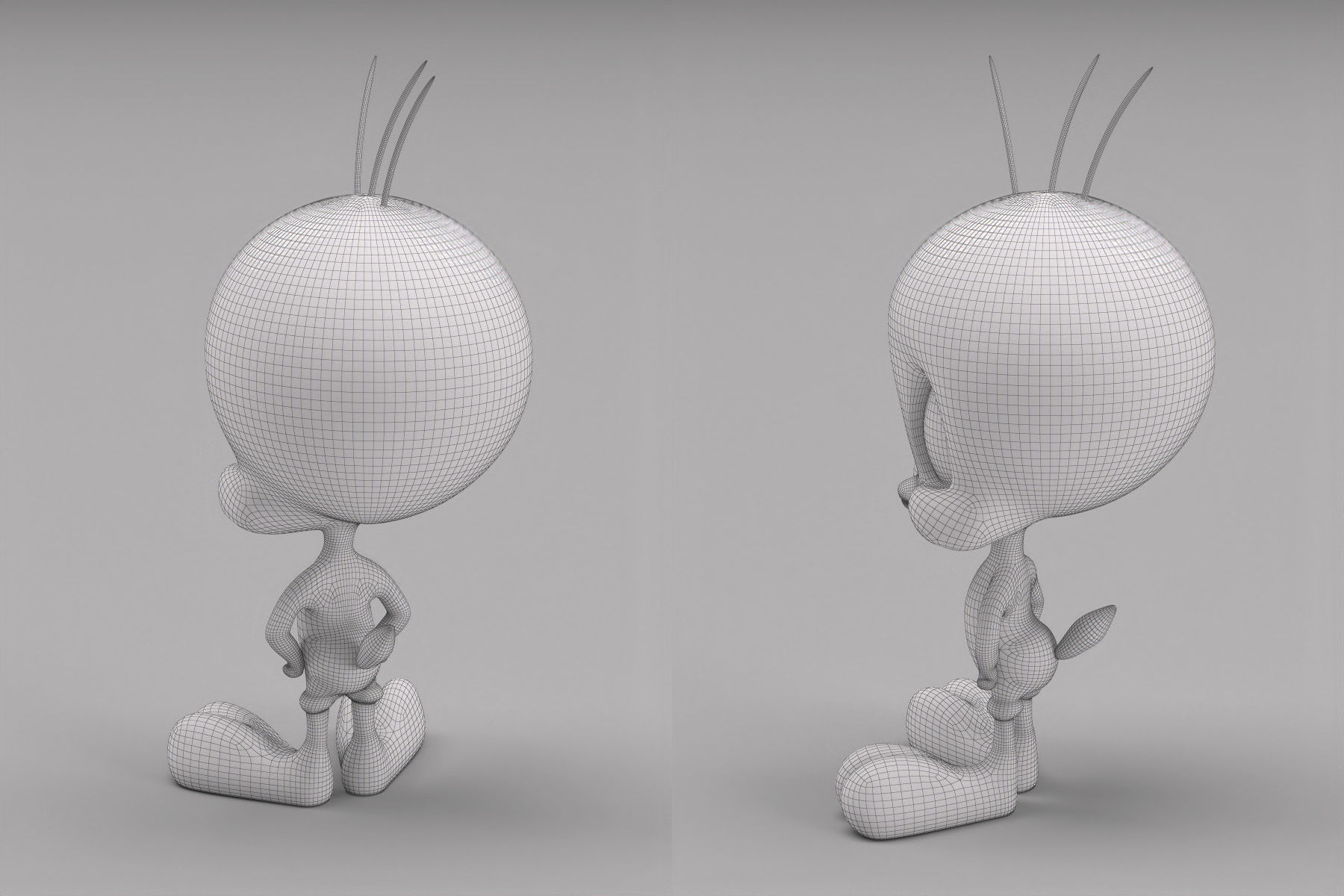 Tweety bird Free 3D model_9