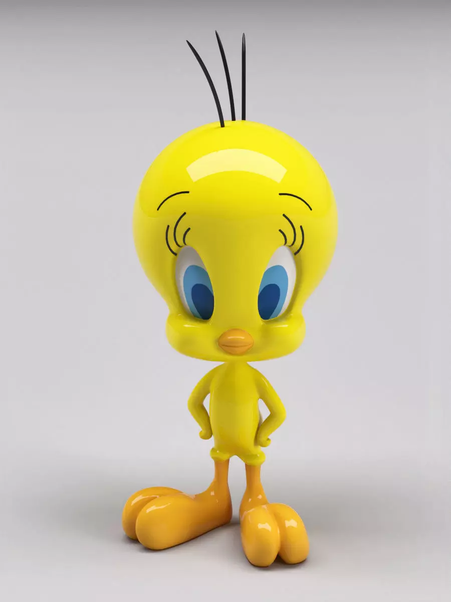 Tweety bird Free 3D model_0