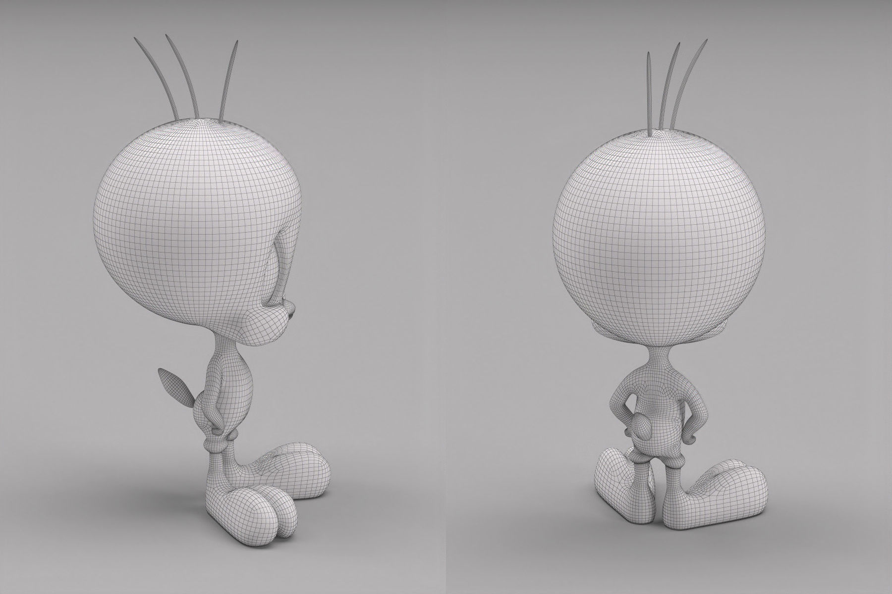 Tweety bird Free 3D model_8